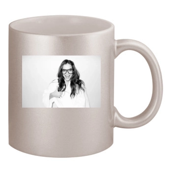 Barbara Palvin 11oz Metallic Silver Mug