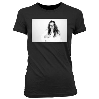 Barbara Palvin Women's Junior Cut Crewneck T-Shirt