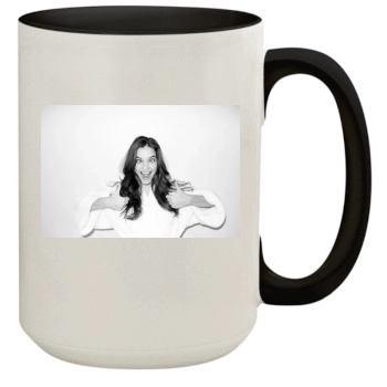 Barbara Palvin 15oz Colored Inner & Handle Mug