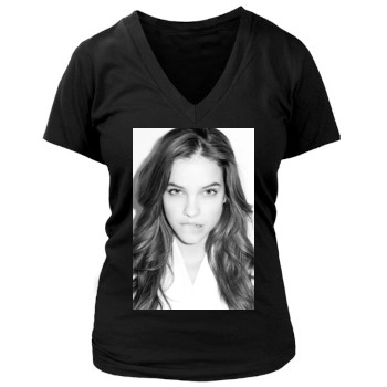 Barbara Palvin Women's Deep V-Neck TShirt