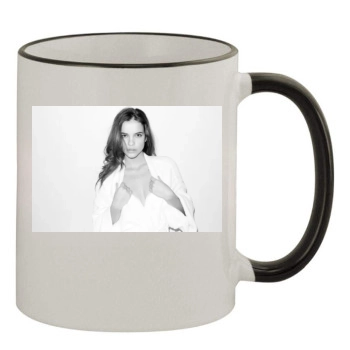 Barbara Palvin 11oz Colored Rim & Handle Mug