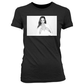 Barbara Palvin Women's Junior Cut Crewneck T-Shirt