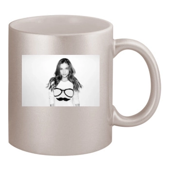 Barbara Palvin 11oz Metallic Silver Mug