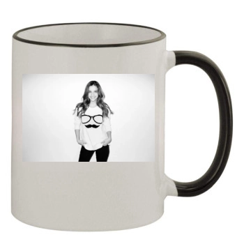 Barbara Palvin 11oz Colored Rim & Handle Mug