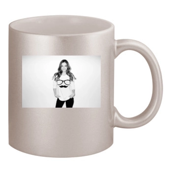 Barbara Palvin 11oz Metallic Silver Mug