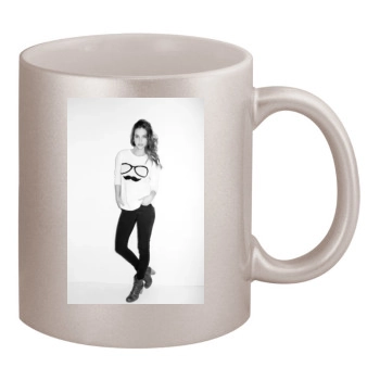 Barbara Palvin 11oz Metallic Silver Mug