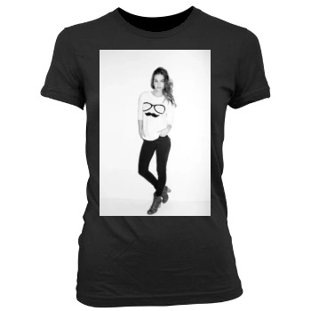 Barbara Palvin Women's Junior Cut Crewneck T-Shirt