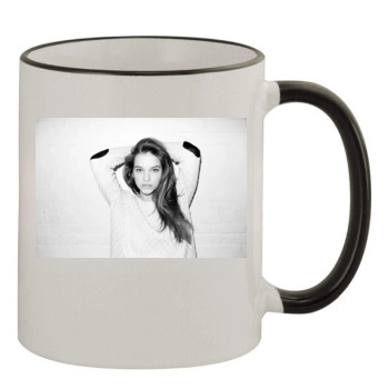 Barbara Palvin 11oz Colored Rim & Handle Mug