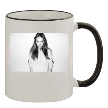 Barbara Palvin 11oz Colored Rim & Handle Mug