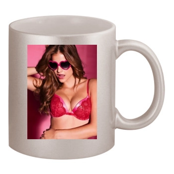 Barbara Palvin 11oz Metallic Silver Mug