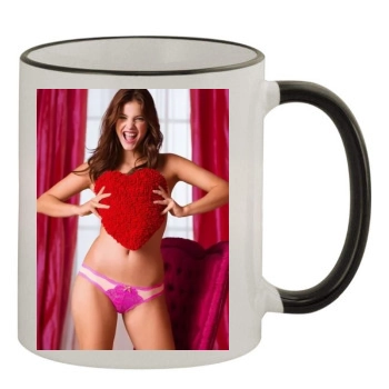 Barbara Palvin 11oz Colored Rim & Handle Mug