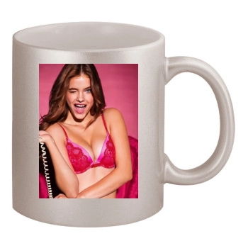 Barbara Palvin 11oz Metallic Silver Mug