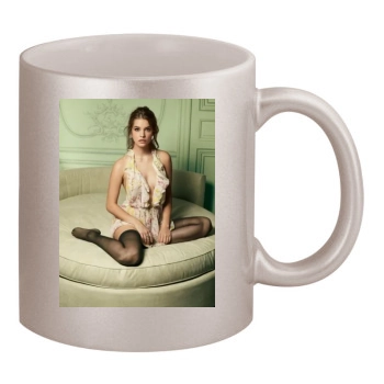 Barbara Palvin 11oz Metallic Silver Mug