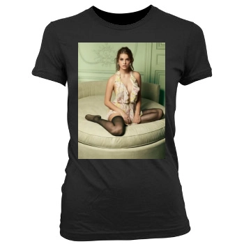 Barbara Palvin Women's Junior Cut Crewneck T-Shirt