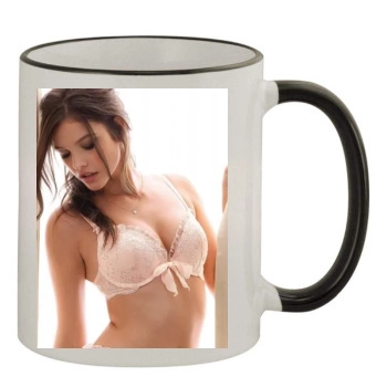 Barbara Palvin 11oz Colored Rim & Handle Mug