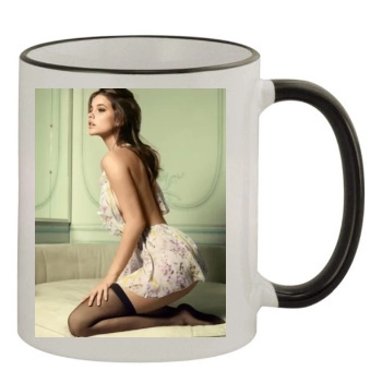 Barbara Palvin 11oz Colored Rim & Handle Mug