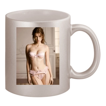 Barbara Palvin 11oz Metallic Silver Mug