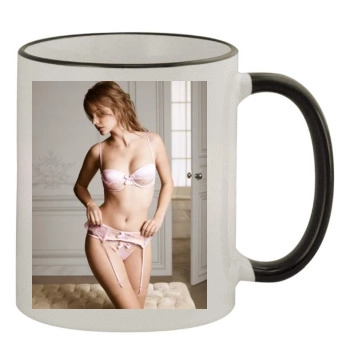 Barbara Palvin 11oz Colored Rim & Handle Mug