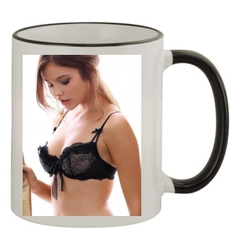 Barbara Palvin 11oz Colored Rim & Handle Mug