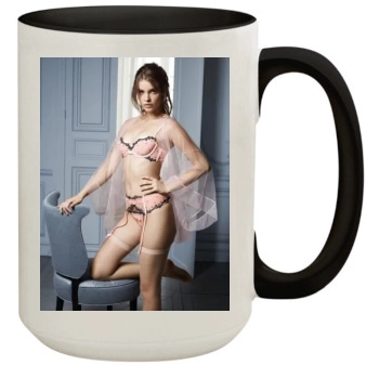 Barbara Palvin 15oz Colored Inner & Handle Mug