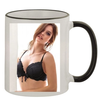 Barbara Palvin 11oz Colored Rim & Handle Mug