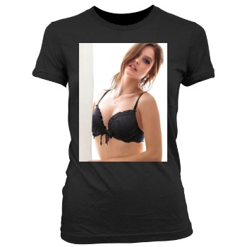 Barbara Palvin Women's Junior Cut Crewneck T-Shirt