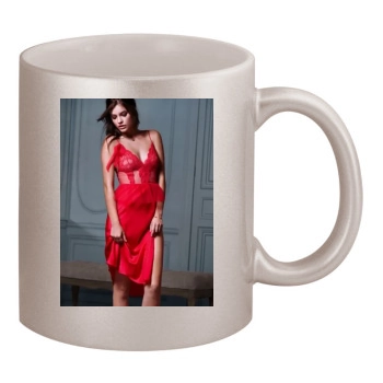 Barbara Palvin 11oz Metallic Silver Mug