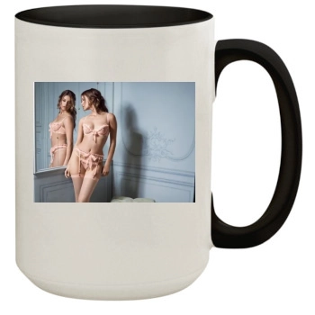 Barbara Palvin 15oz Colored Inner & Handle Mug