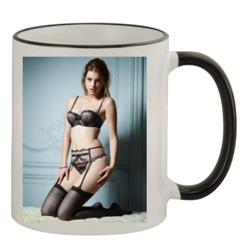 Barbara Palvin 11oz Colored Rim & Handle Mug