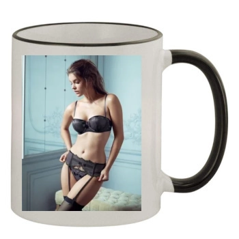 Barbara Palvin 11oz Colored Rim & Handle Mug