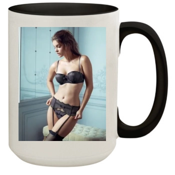 Barbara Palvin 15oz Colored Inner & Handle Mug