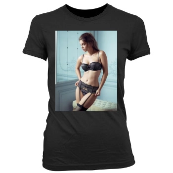 Barbara Palvin Women's Junior Cut Crewneck T-Shirt