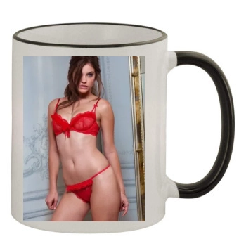 Barbara Palvin 11oz Colored Rim & Handle Mug