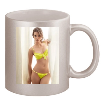 Barbara Palvin 11oz Metallic Silver Mug