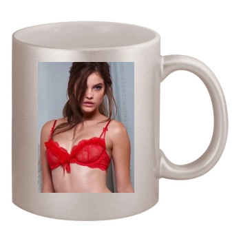 Barbara Palvin 11oz Metallic Silver Mug