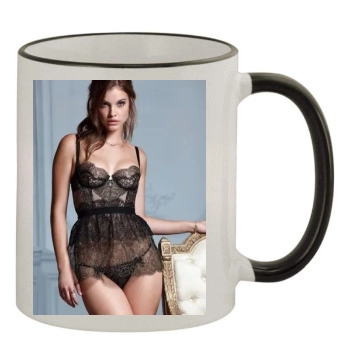 Barbara Palvin 11oz Colored Rim & Handle Mug