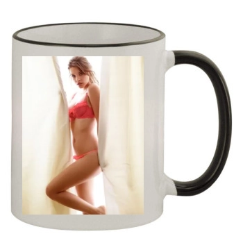 Barbara Palvin 11oz Colored Rim & Handle Mug