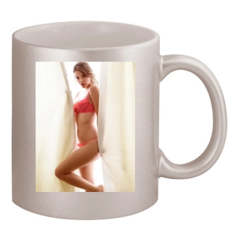 Barbara Palvin 11oz Metallic Silver Mug