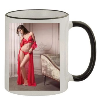 Barbara Palvin 11oz Colored Rim & Handle Mug