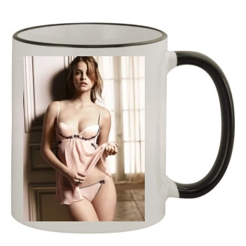 Barbara Palvin 11oz Colored Rim & Handle Mug