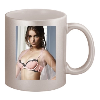 Barbara Palvin 11oz Metallic Silver Mug