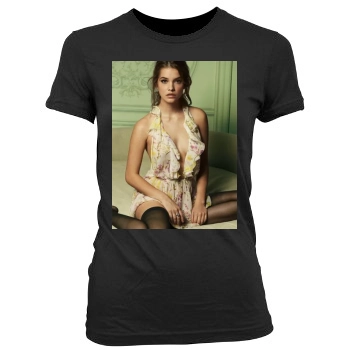 Barbara Palvin Women's Junior Cut Crewneck T-Shirt