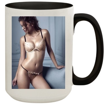 Barbara Palvin 15oz Colored Inner & Handle Mug