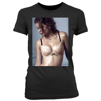 Barbara Palvin Women's Junior Cut Crewneck T-Shirt