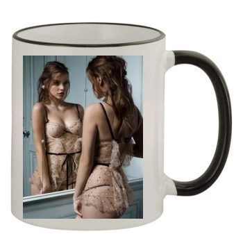 Barbara Palvin 11oz Colored Rim & Handle Mug