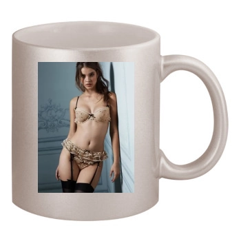 Barbara Palvin 11oz Metallic Silver Mug