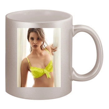 Barbara Palvin 11oz Metallic Silver Mug