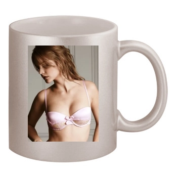 Barbara Palvin 11oz Metallic Silver Mug