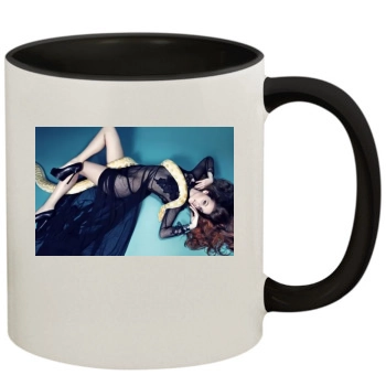 Barbara Palvin 11oz Colored Inner & Handle Mug