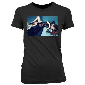 Barbara Palvin Women's Junior Cut Crewneck T-Shirt